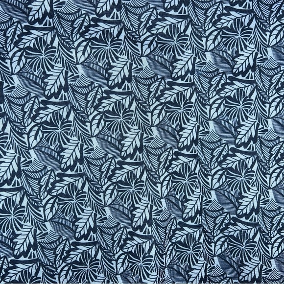 MEDIUM VINTAGE ENVISION STUDIO BLACK BEIGE LEAF PRINT BLOUSE LONG SLEEVE - Picture 9 of 10